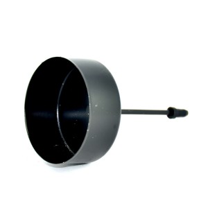 Podstawki pod wkłady tealight CZARNE 4szt./42mm